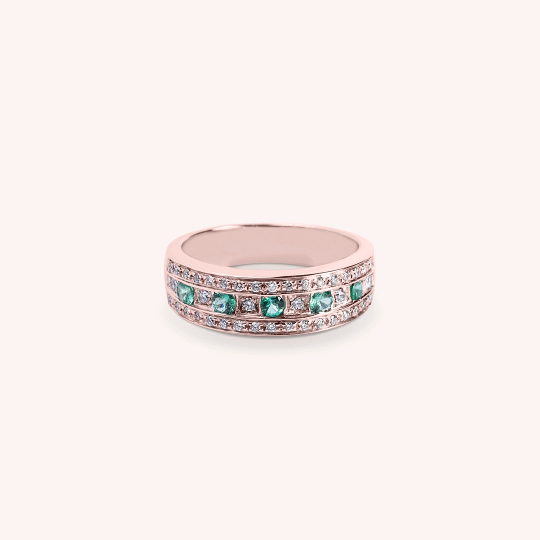 Anello Athena Smeraldi 2