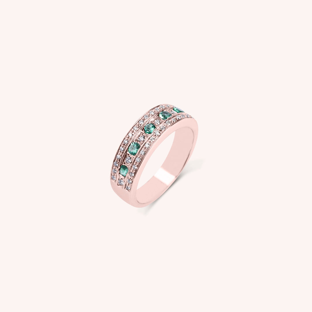 Anello Athena Smeraldi 2