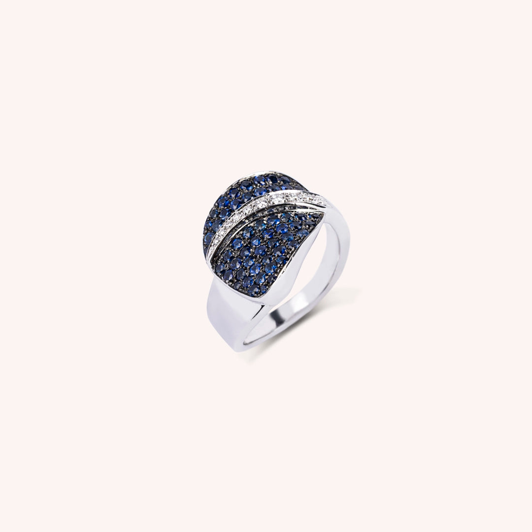 Anello Demetra Zaffiri