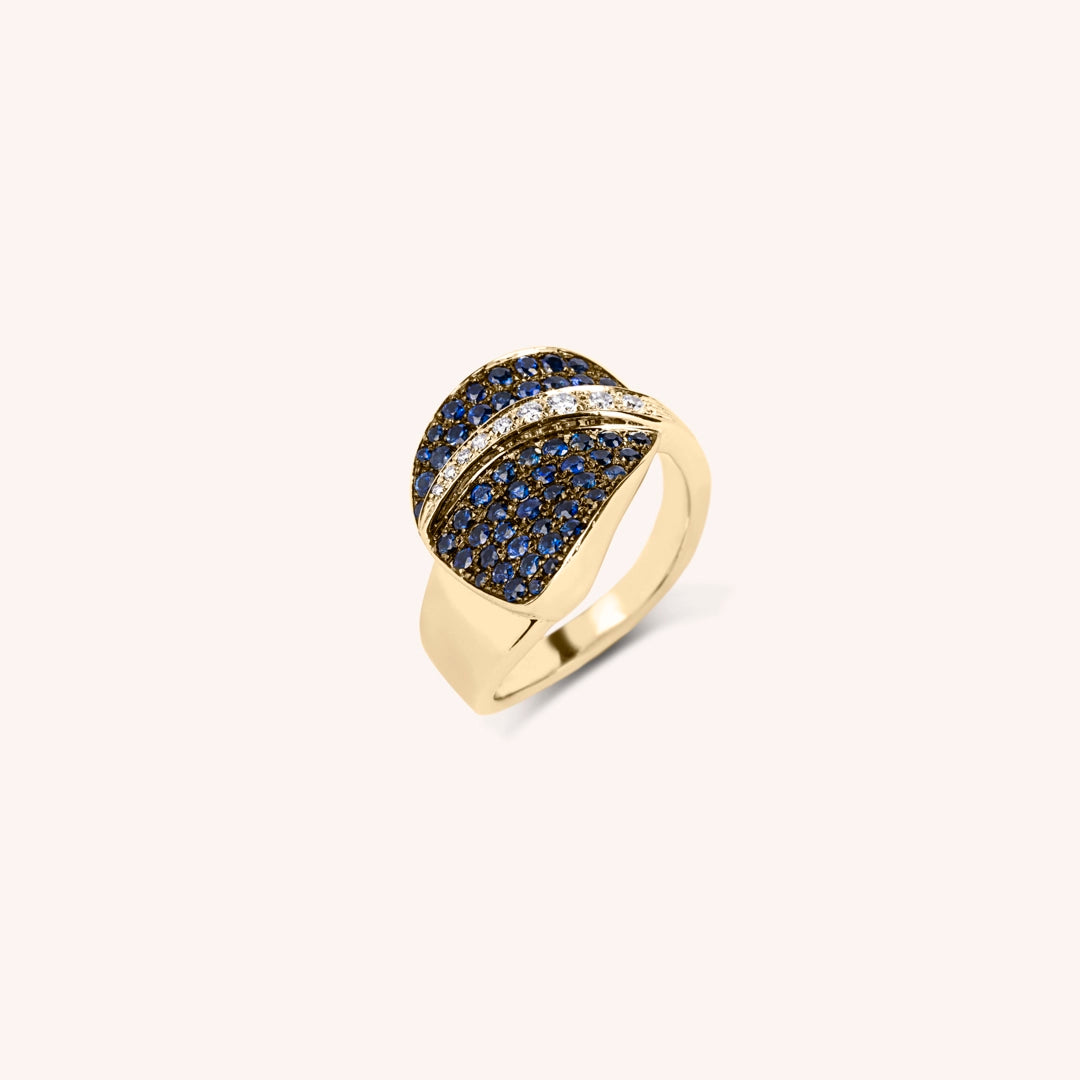 Anello Demetra Zaffiri