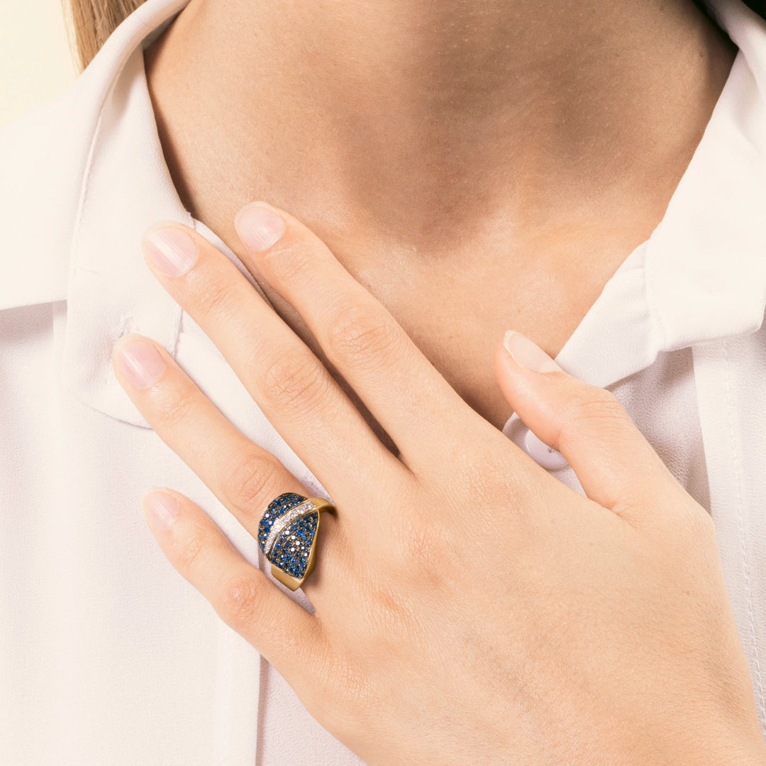 Anello Demetra Zaffiri