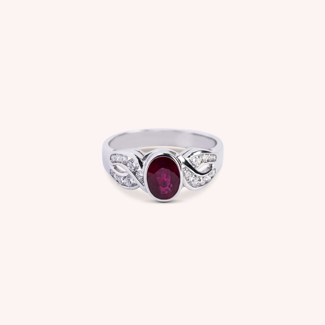 Anello Diana Rubino