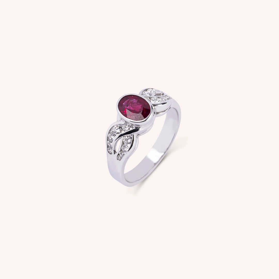 Anello Diana Rubino