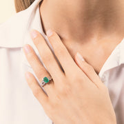 Anello Diana Smeraldo - Varengo Gioielli
