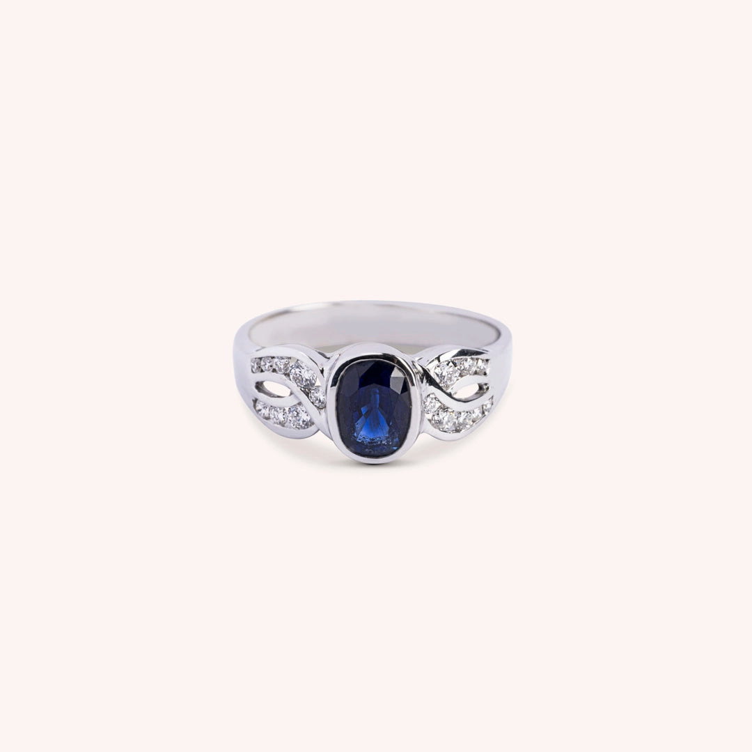 Anello Diana Zaffiro