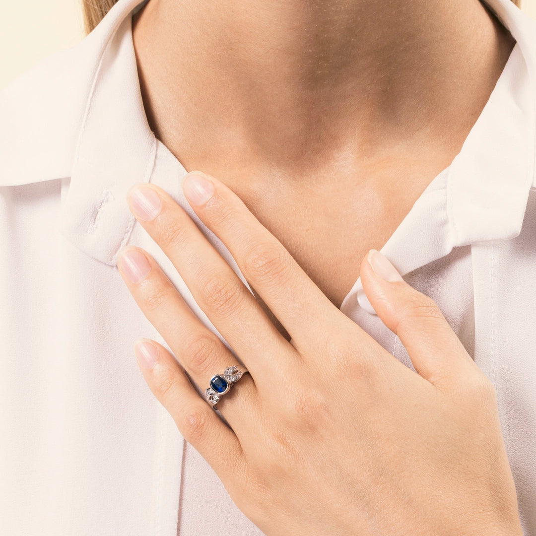 Anello Diana Zaffiro