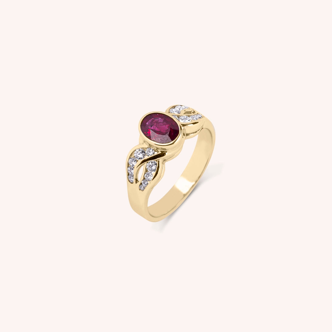 Anello Diana Rubino