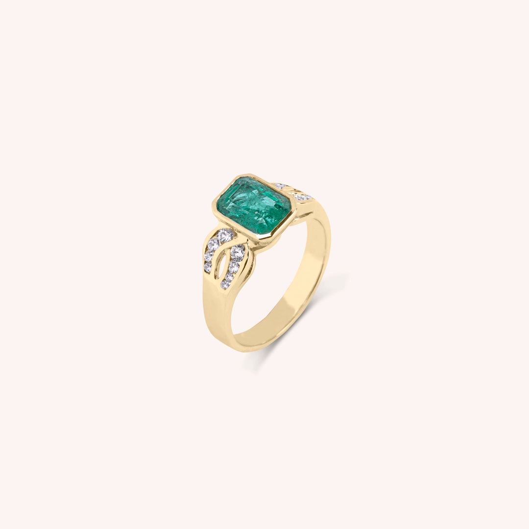 Anello Diana Smeraldo