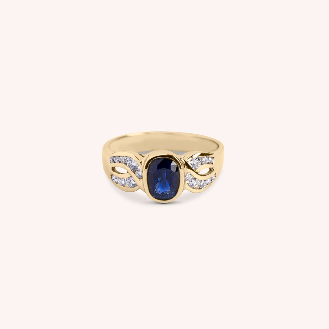 Anello Diana Zaffiro