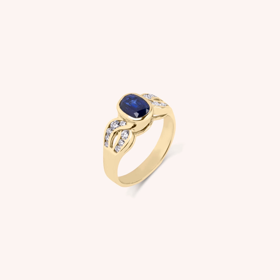 Anello Diana Zaffiro