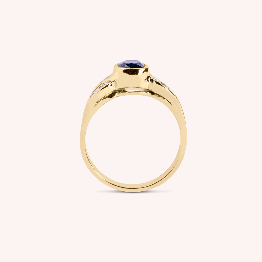 Anello Diana Zaffiro