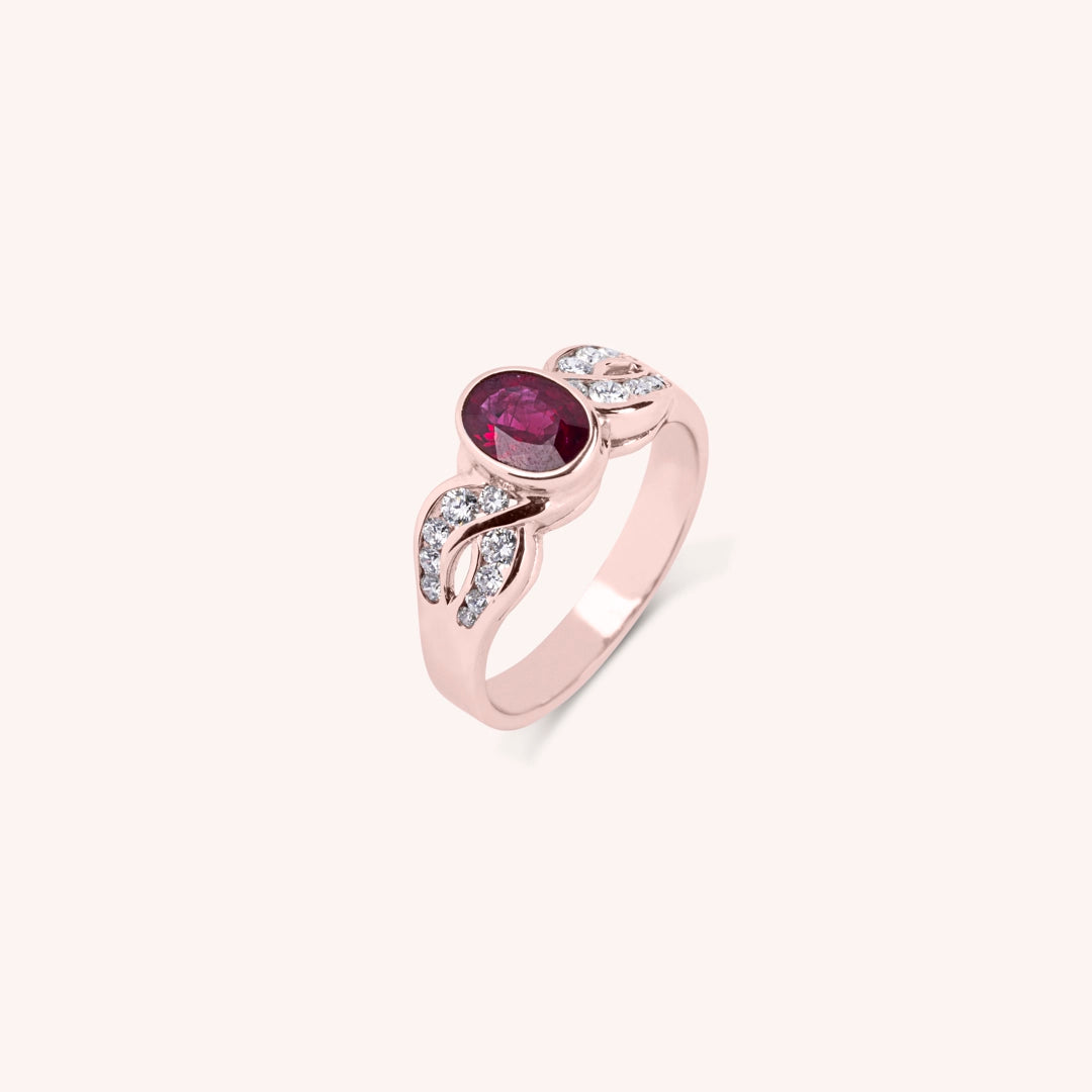 Anello Diana Rubino