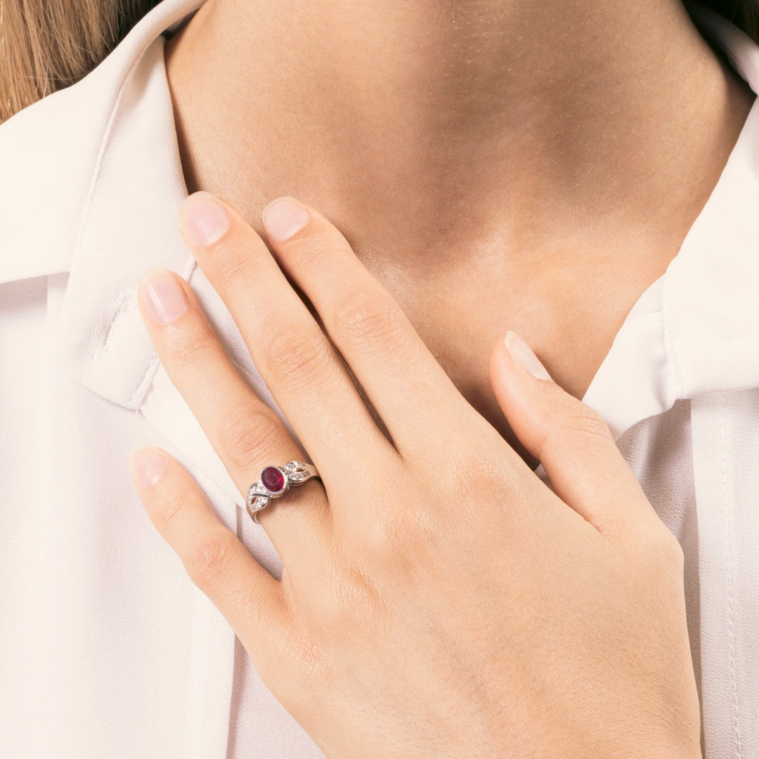 Anello Diana Rubino
