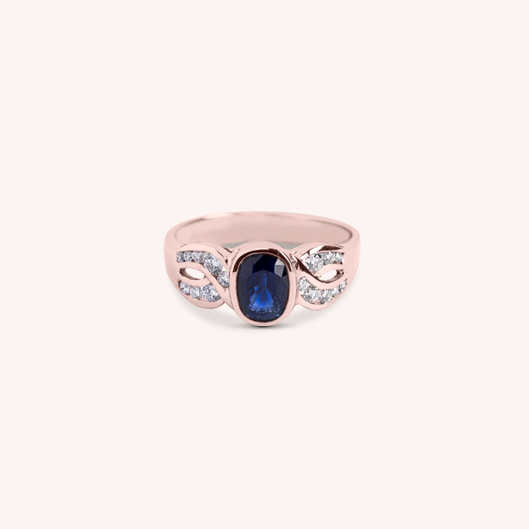 Anello Diana Zaffiro