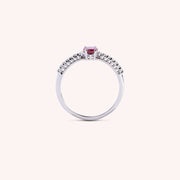 Anello Estia Rubino - Varengo Gioielli