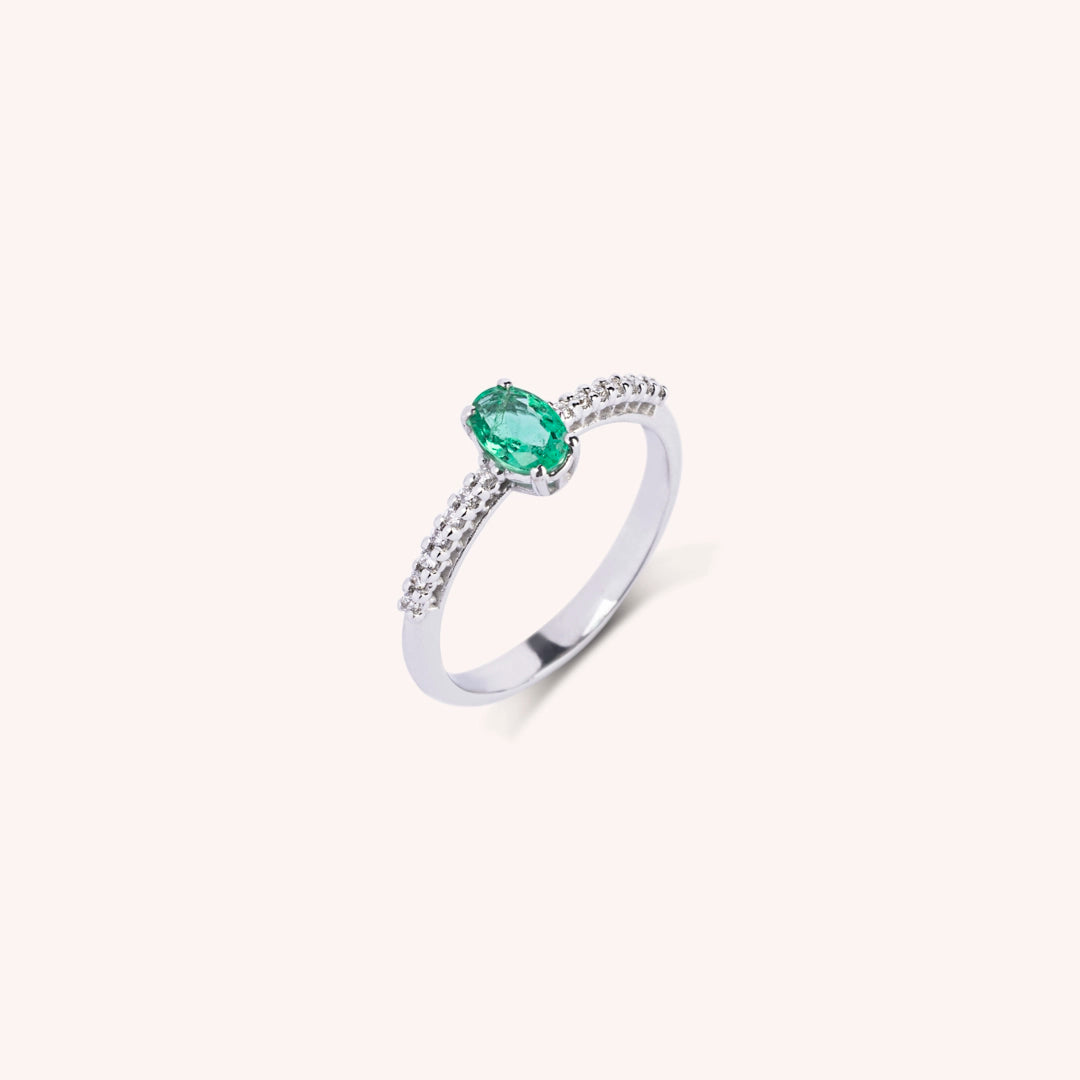 Anello Estia Smeraldo
