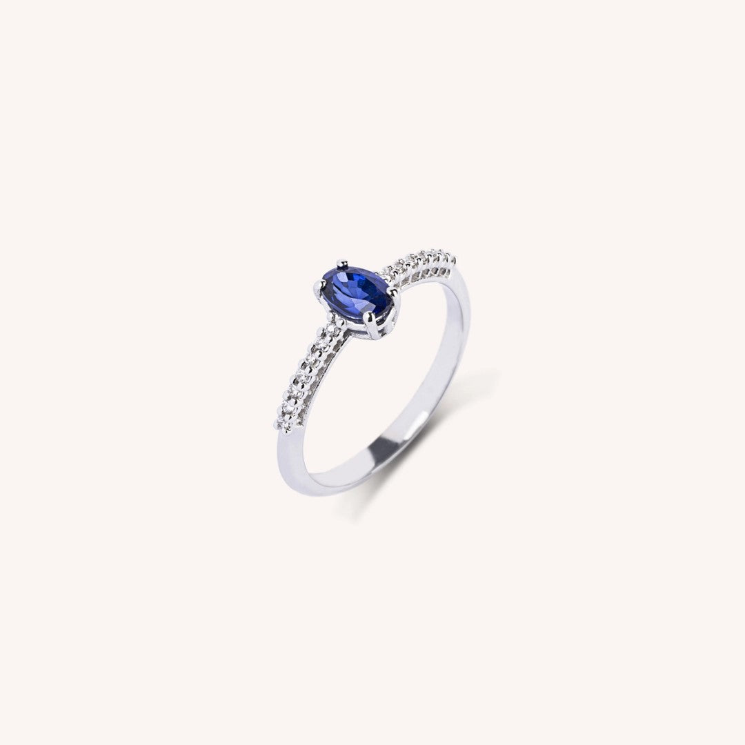 Anello Estia Zaffiro