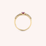 Anello Estia Rubino - Varengo Gioielli