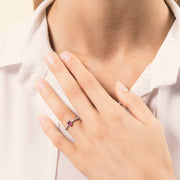 Anello Estia Rubino - Varengo Gioielli