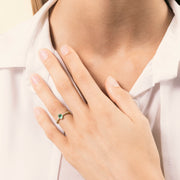 Anello Estia Smeraldo - Varengo Gioielli