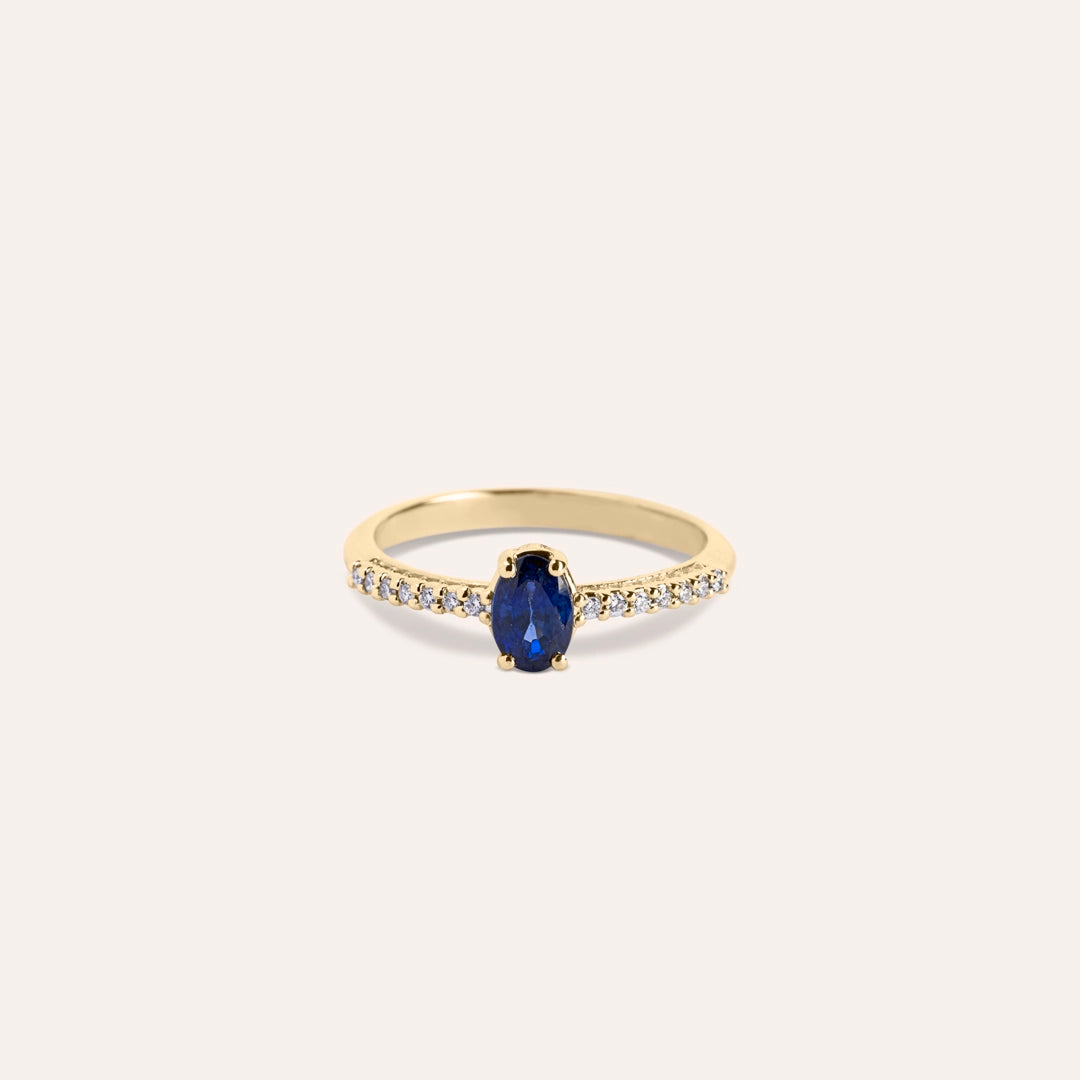 Anello Estia Zaffiro