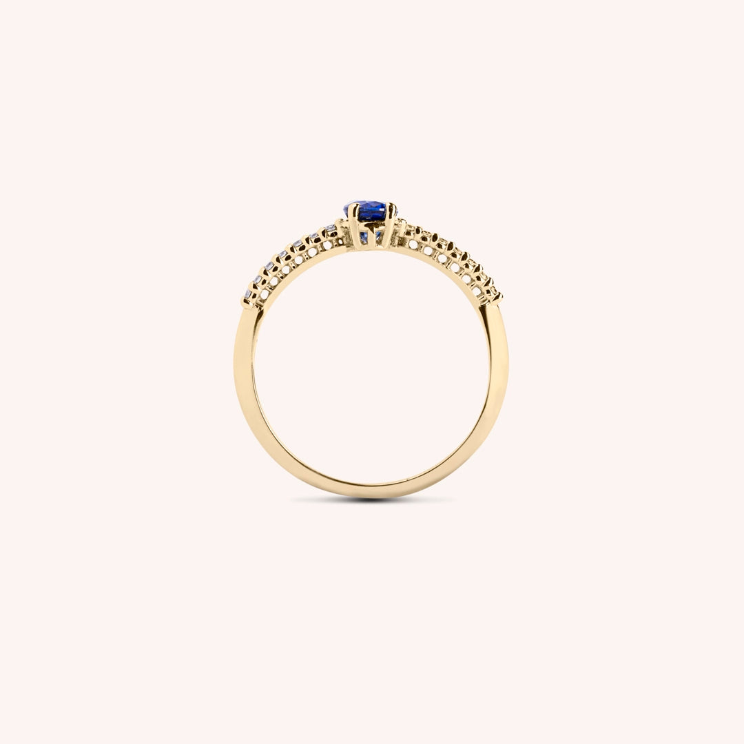 Anello Estia Zaffiro