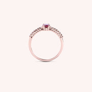 Anello Estia Rubino - Varengo Gioielli