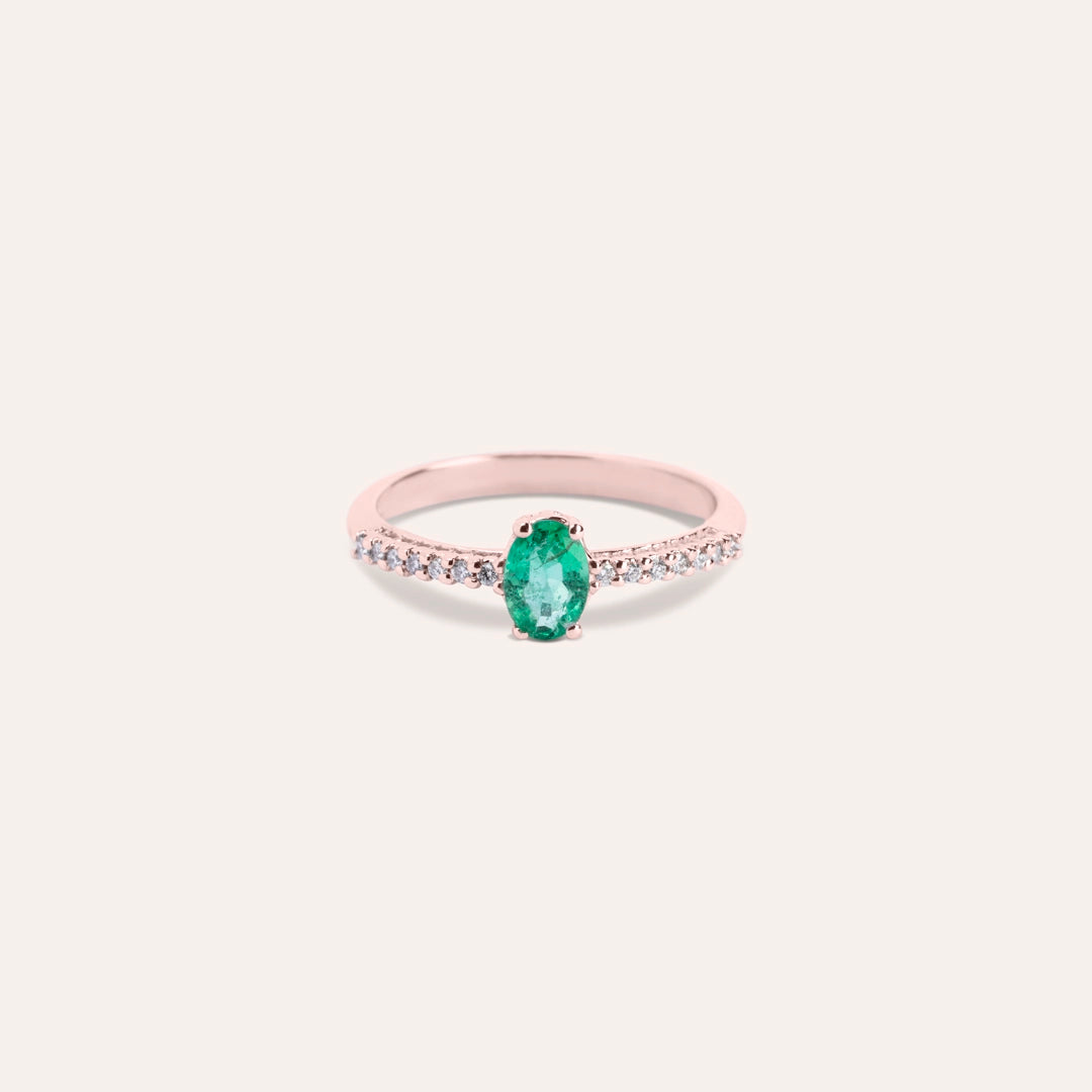 Anello Estia Smeraldo