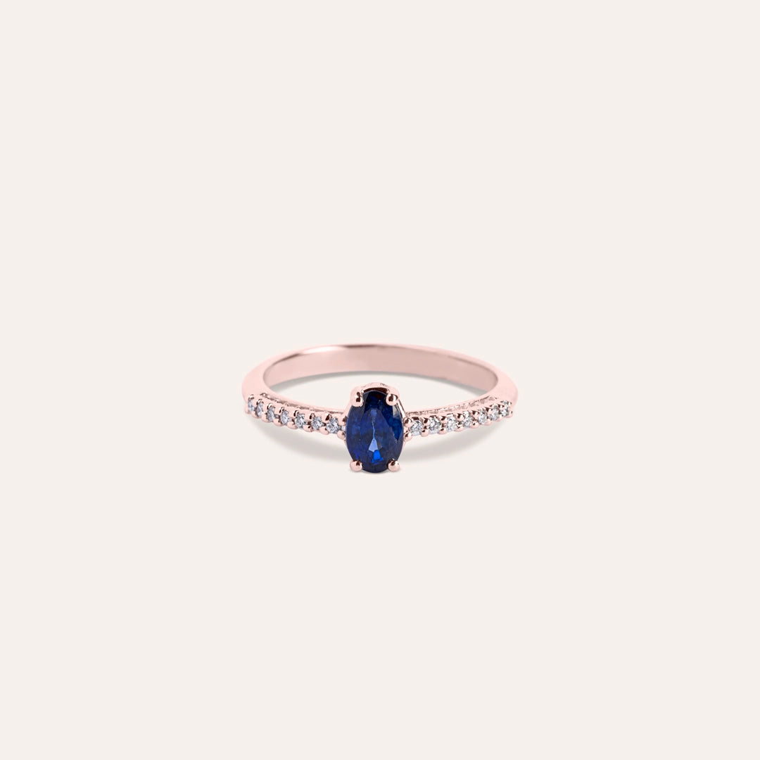 Anello Estia Zaffiro