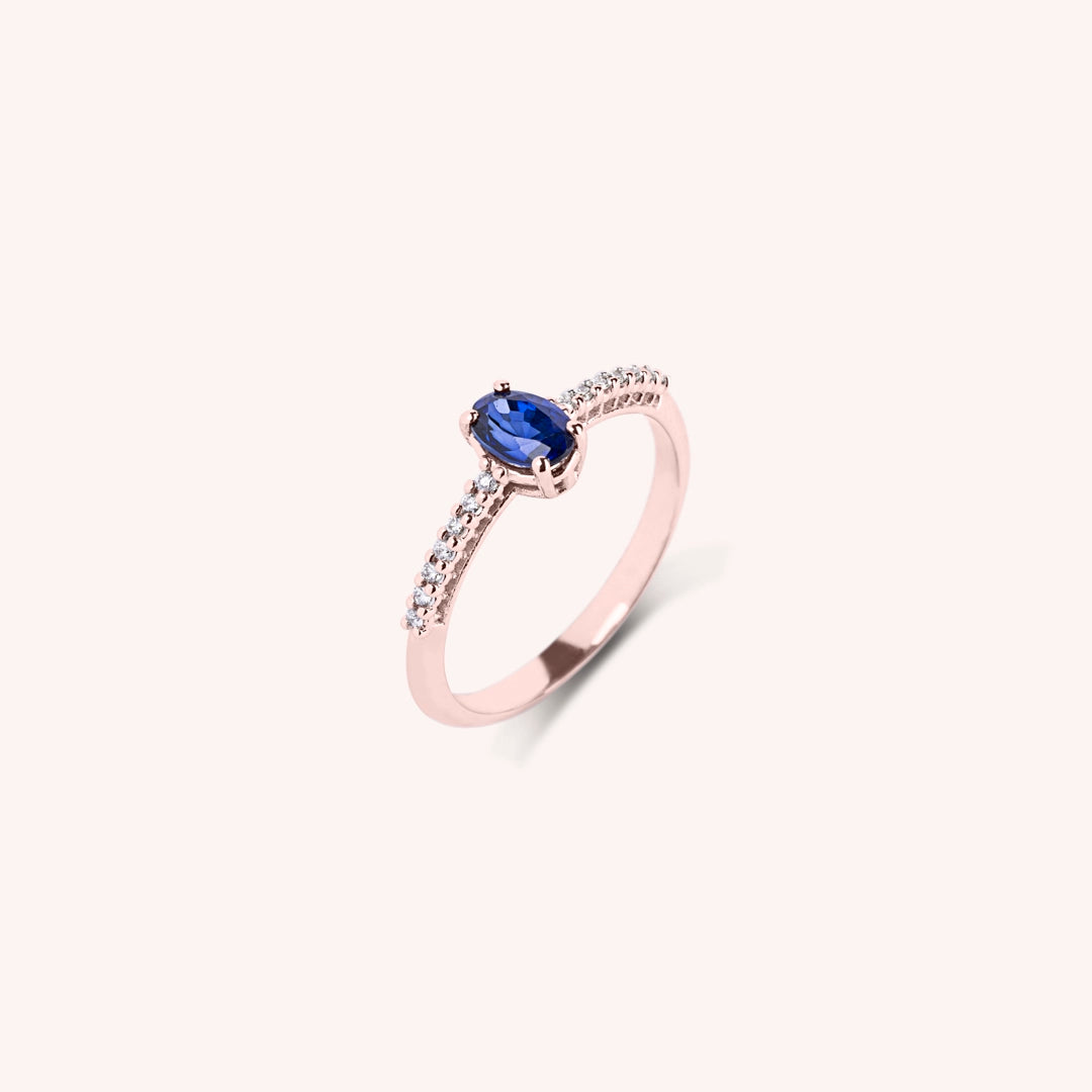 Anello Estia Zaffiro