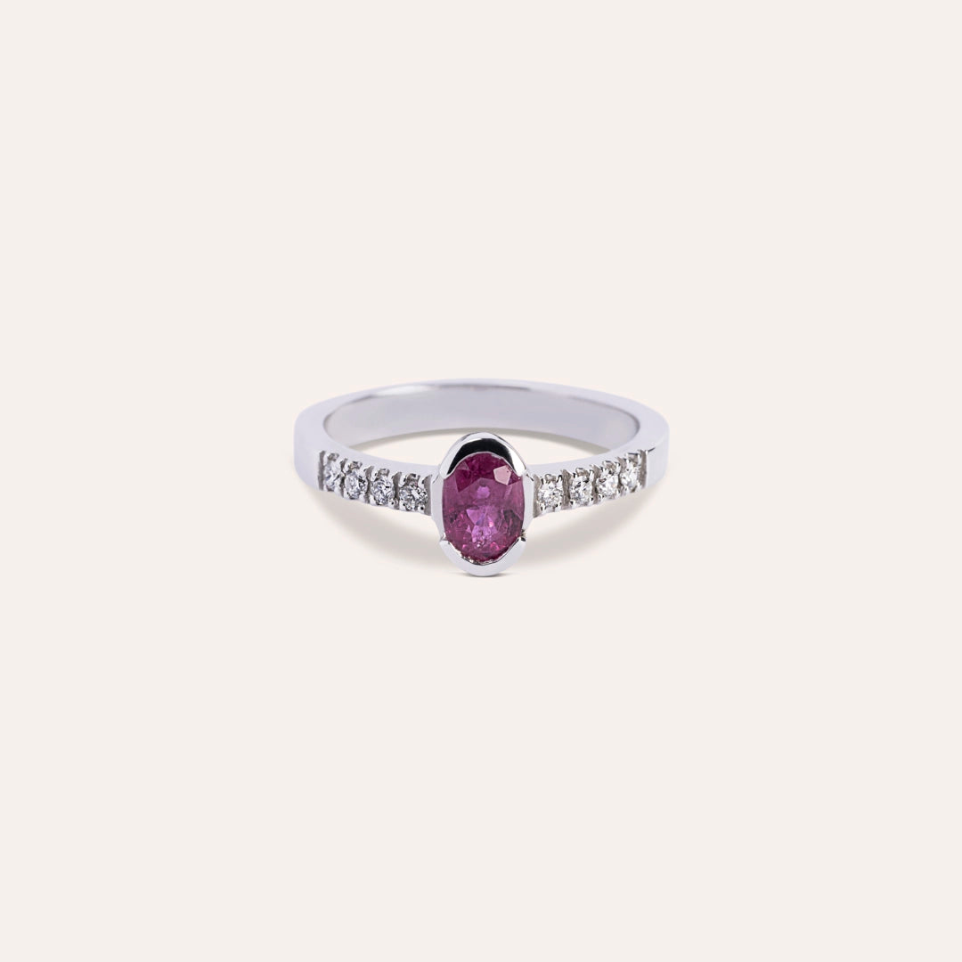 Anello Estia Rubino 2