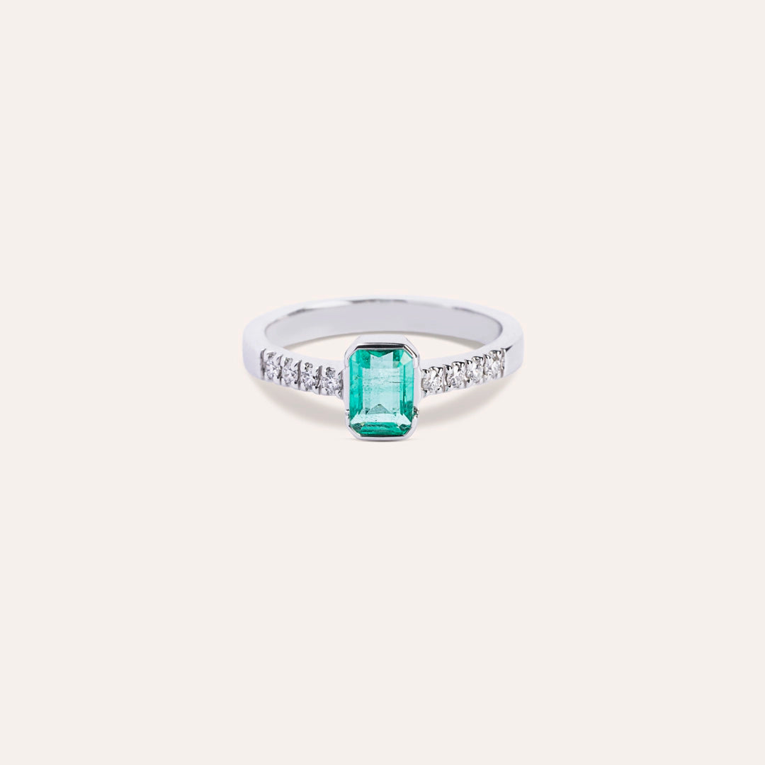 Anello Estia Smeraldo 2