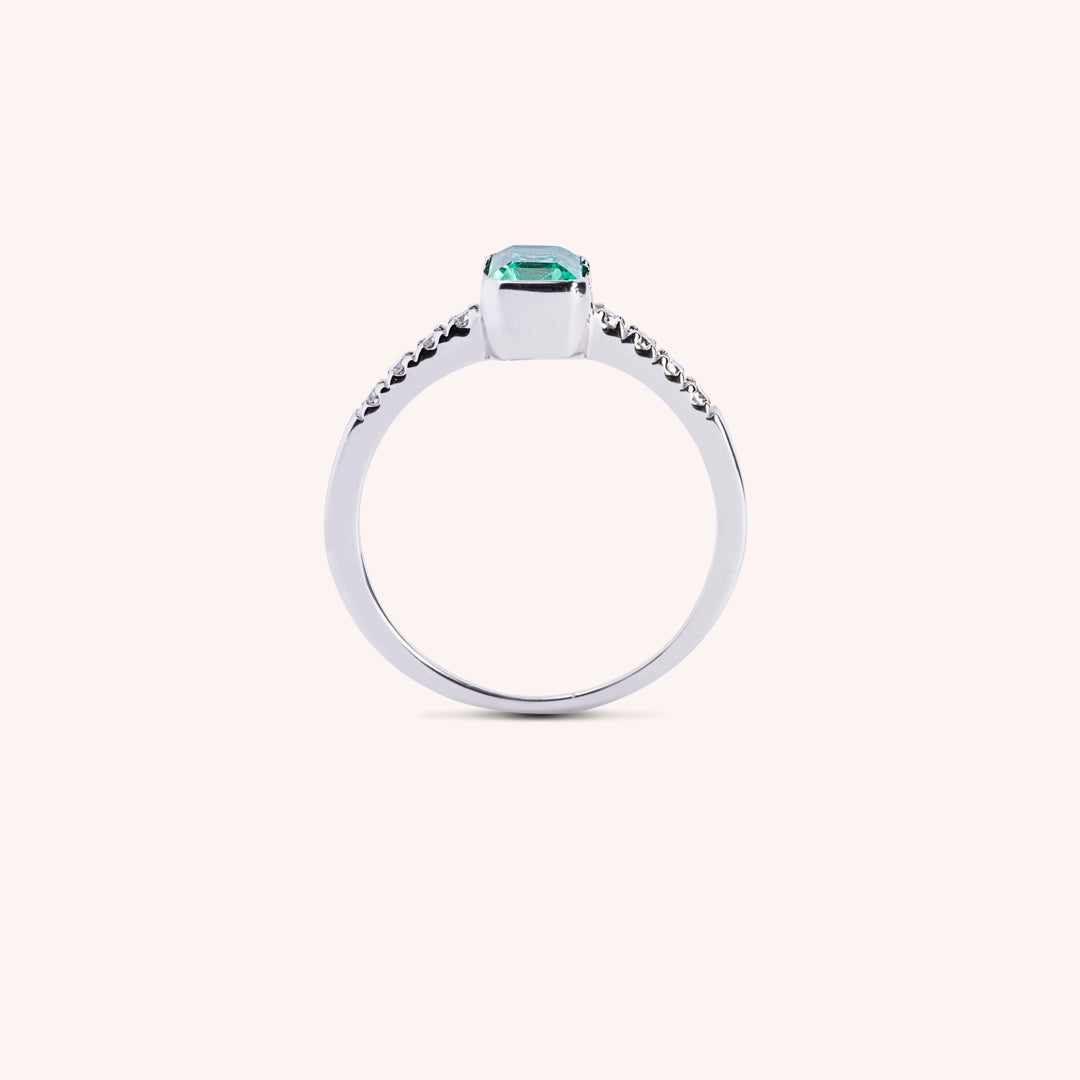 Anello Estia Smeraldo 2
