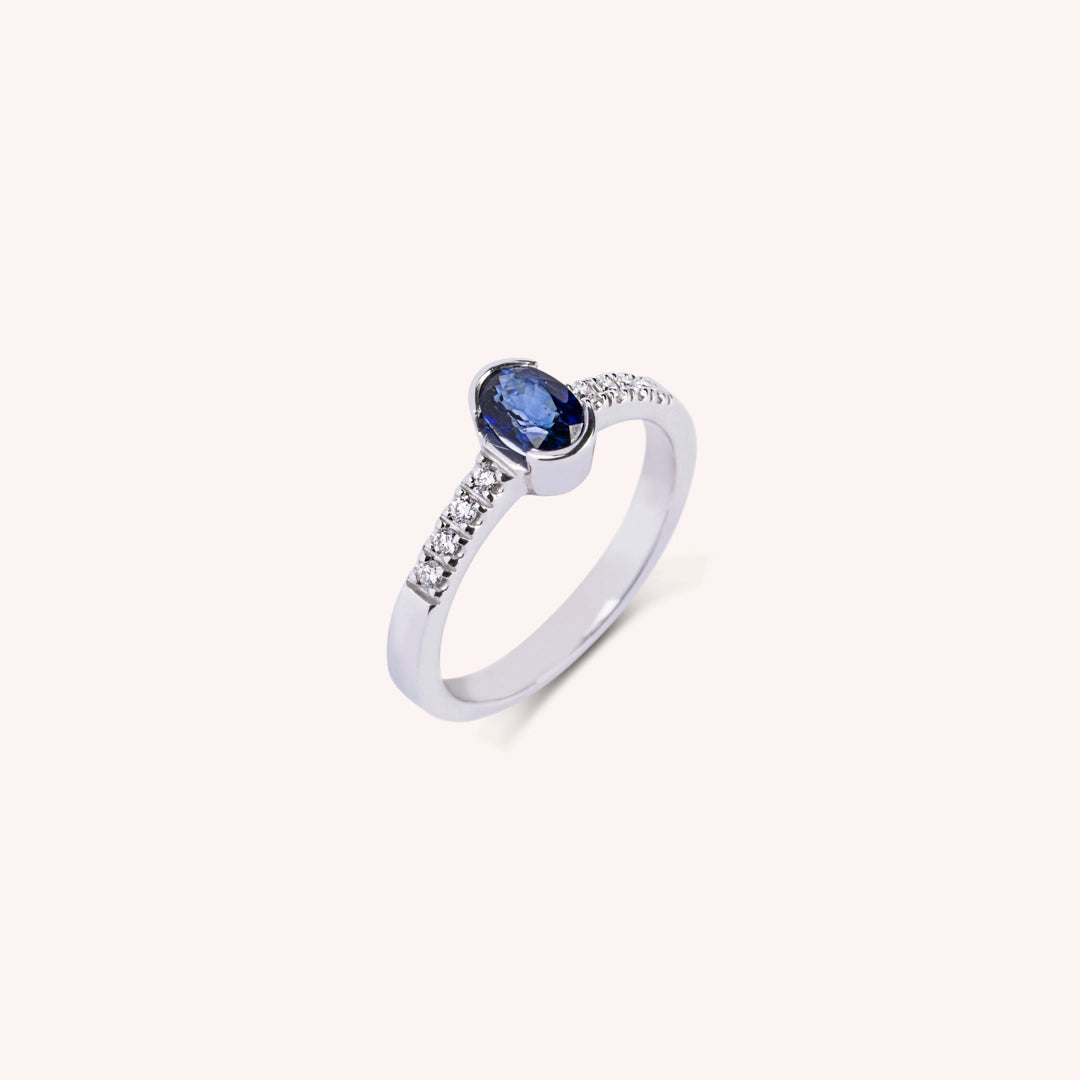 Anello Estia Zaffiro 2