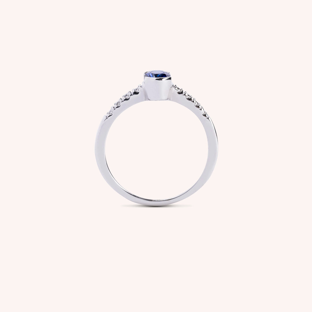 Anello Estia Zaffiro 2