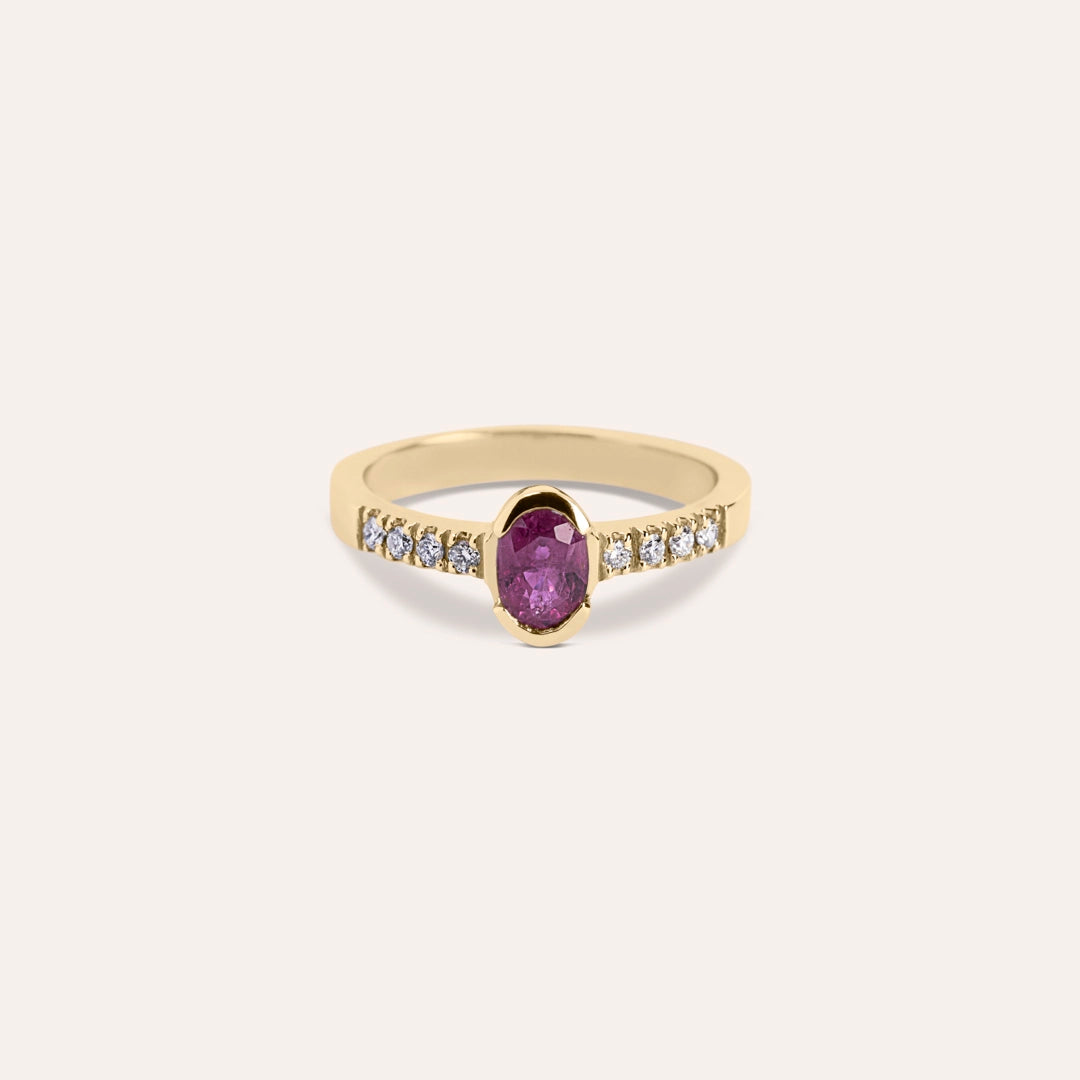 Anello Estia Rubino 2
