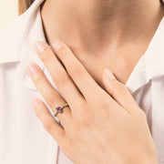 Anello Estia Rubino 2 - Varengo Gioielli