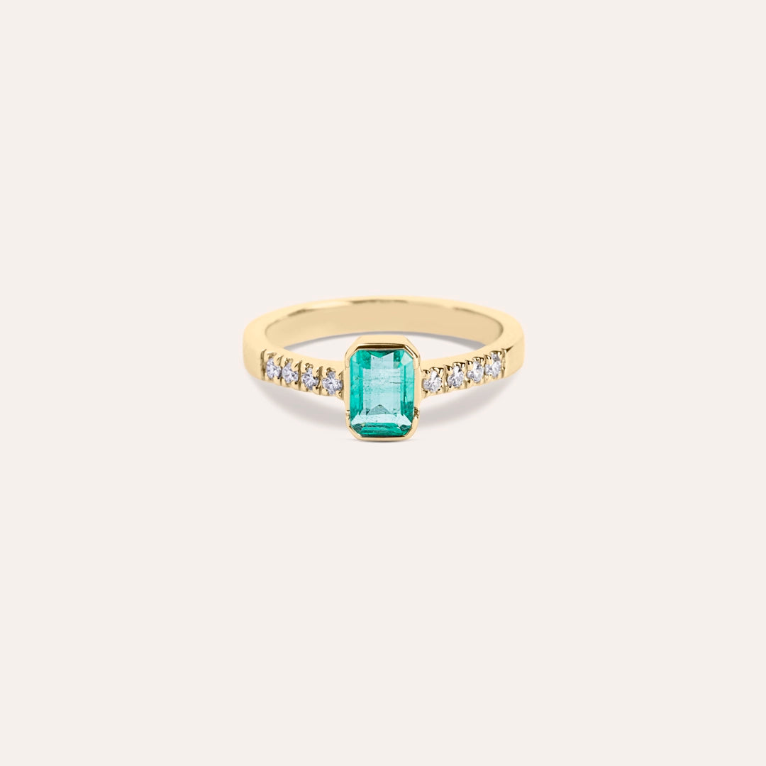 Anello Estia Smeraldo 2
