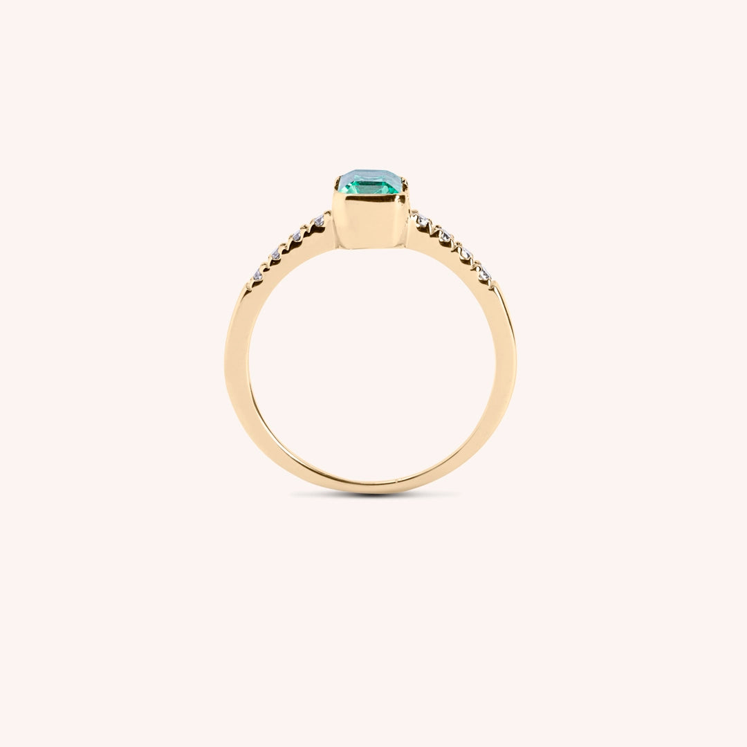 Anello Estia Smeraldo 2