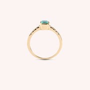 Anello Estia Smeraldo 2 - Varengo Gioielli