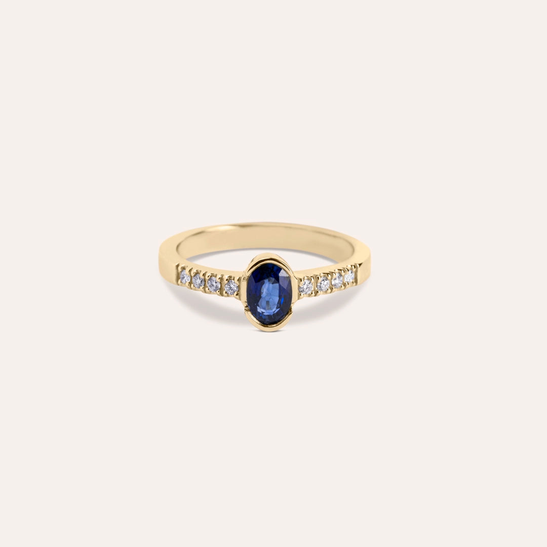 Anello Estia Zaffiro 2