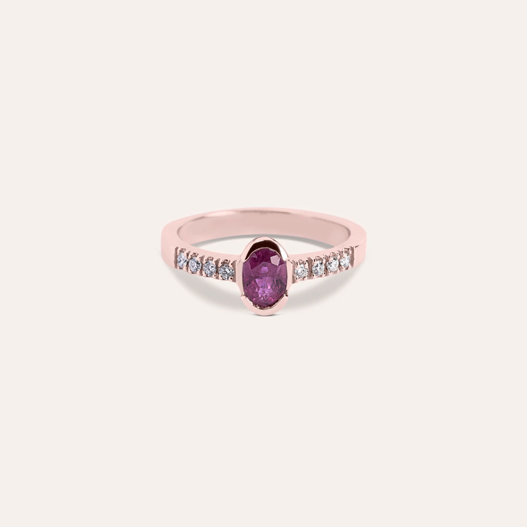 Anello Estia Rubino 2