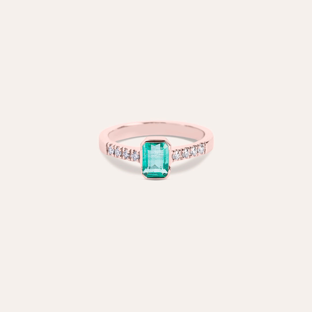 Anello Estia Smeraldo 2