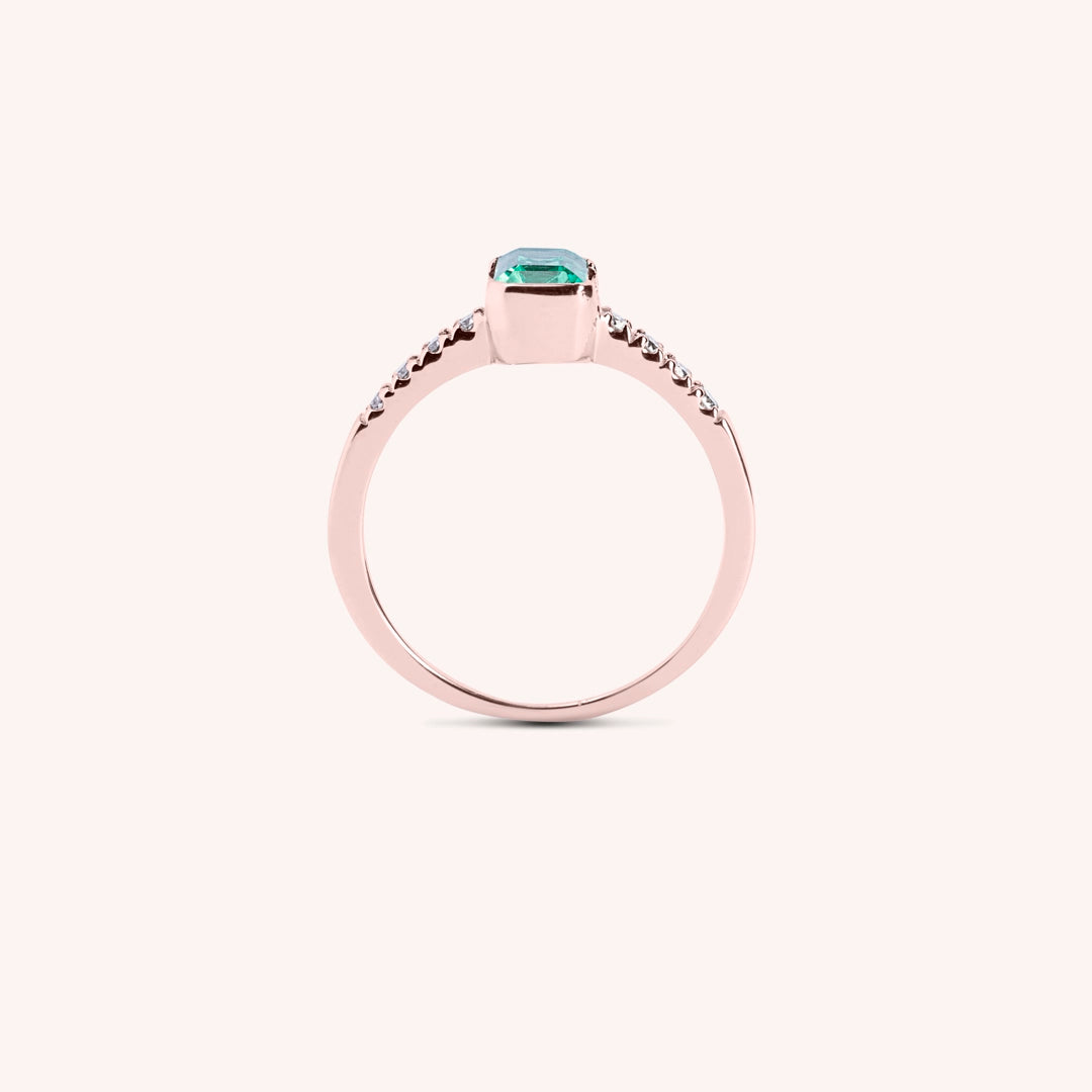 Anello Estia Smeraldo 2