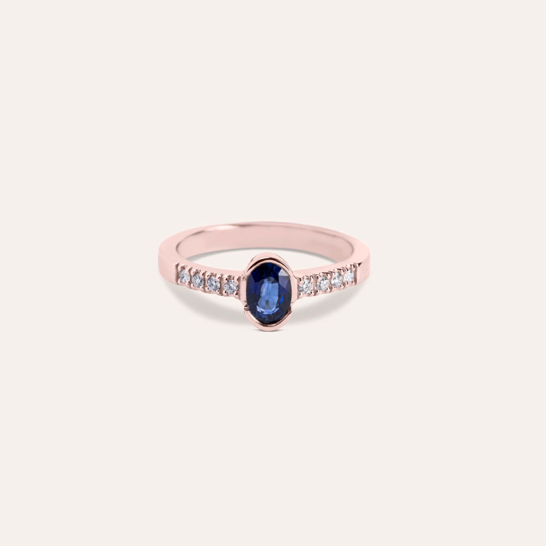 Anello Estia Zaffiro 2