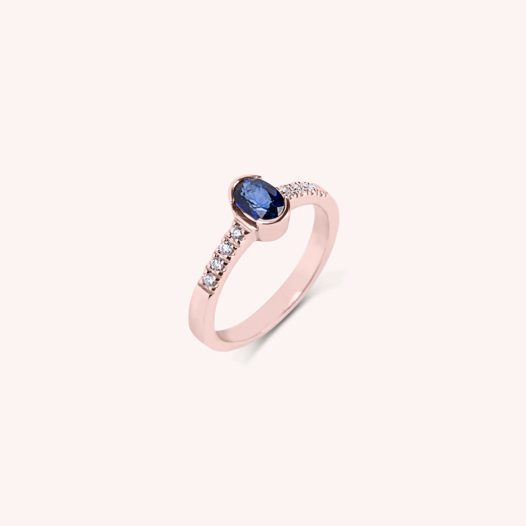 Anello Estia Zaffiro 2