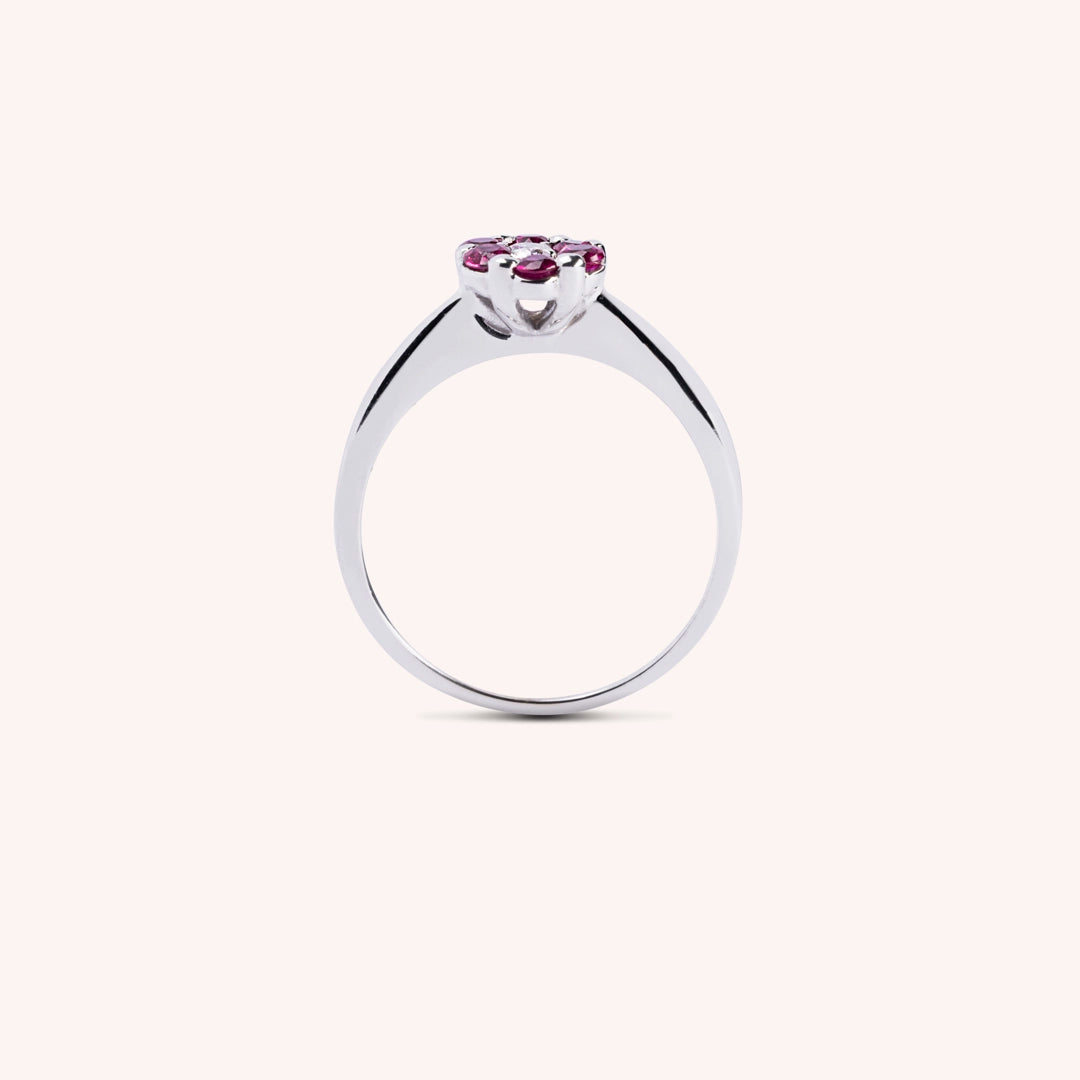 Anello Flora Rubini