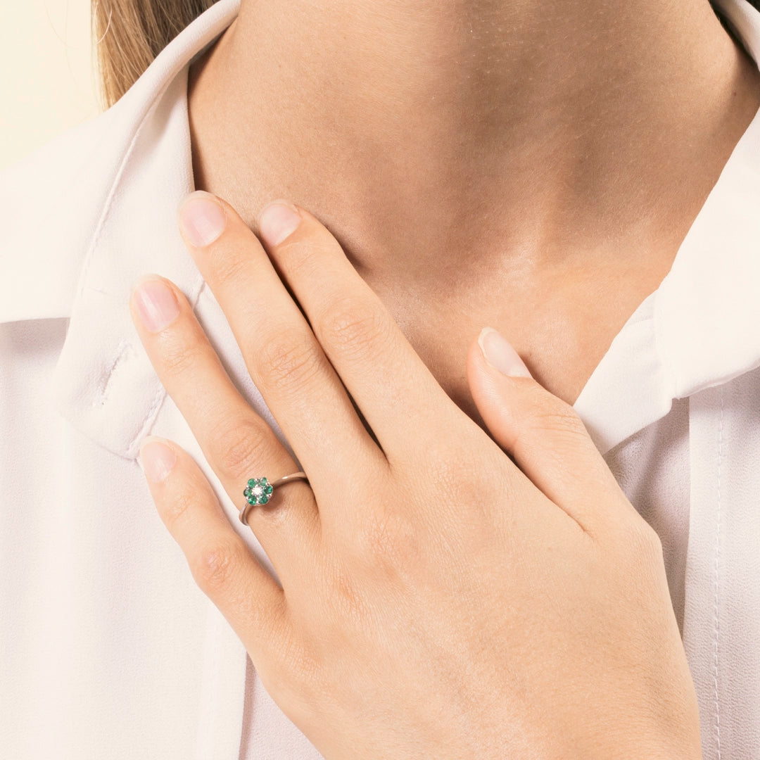 Anello Flora Smeraldi