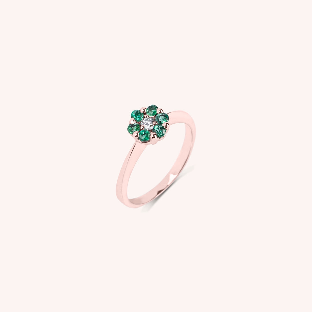 Anello Flora Smeraldi