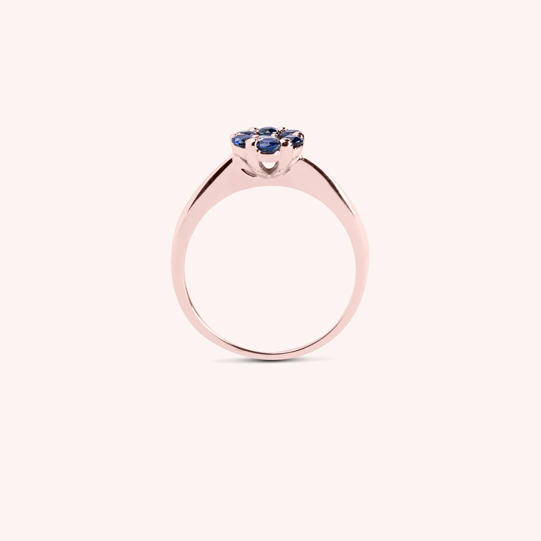 Anello Flora Zaffiri